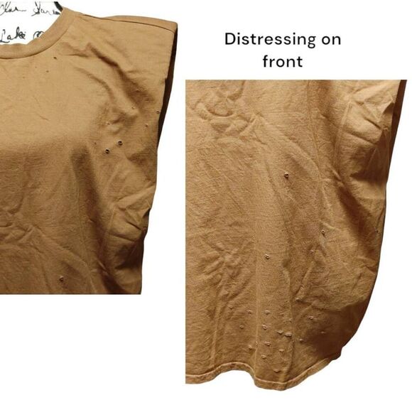 Sandrine Rose x Free People Shoulder Padded  Muscle Tank Sz M - Picture 6 of 8